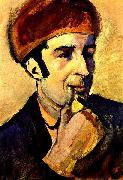 August Macke Portrait de Franz Marc oil painting on canvas